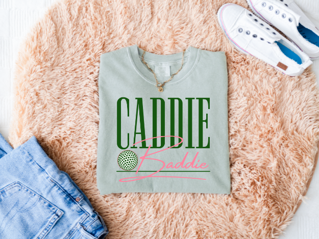 Caddie Baddie Comfort Colors Tee