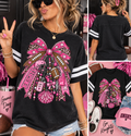 Knights Sparkle Bow Game Day Tee